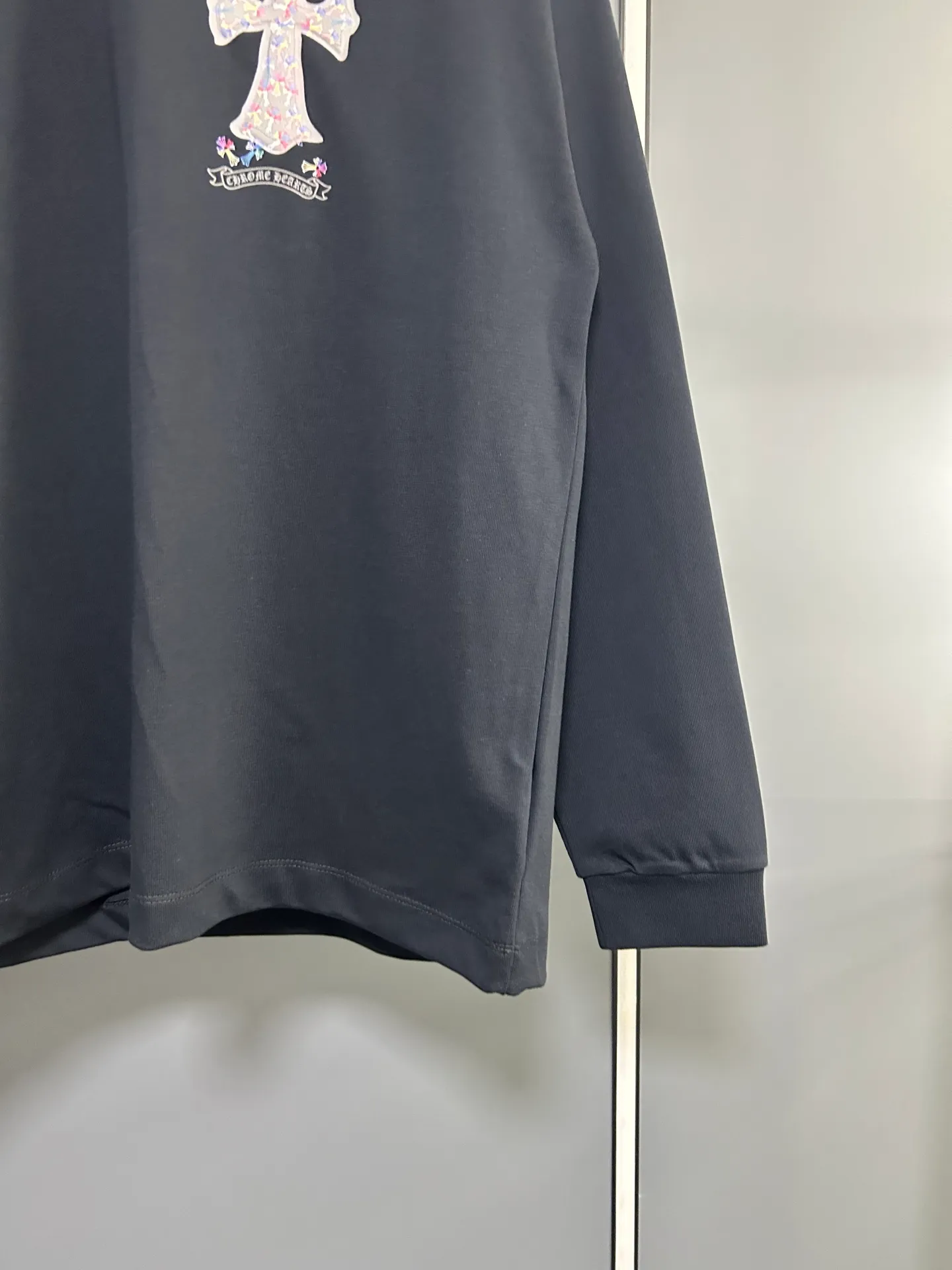 P230 2026 new (exclusive) Chrome Hearts autumn and winter limited edition heavyweight high-weight long-sleeved T-shirt, customized Dreamweaver Yayun ribbed cotton designer concept style Fabric: Heavy 380g Size: S M L XL Color: White Black
